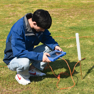 PQWT TC150 지하수 탐지기, 150m 깊이, 7인치 터치 스크린, 지구물리 수자원 조사용 트리플 주파수