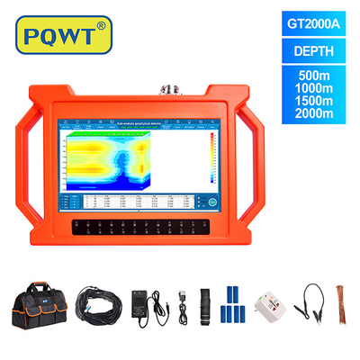 PQWT-GT2000A 지하 깊은 물 우물 파업 2000m 3D 자동 지도 분석 빠른 탐지 지하 물 탐지