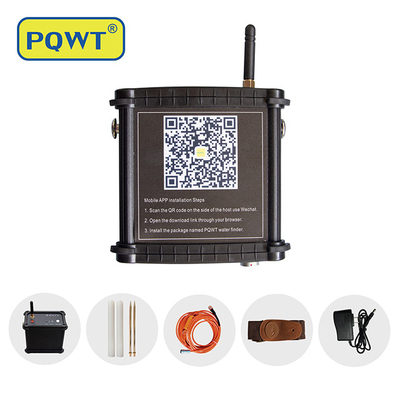 PQWT M200 물 탐지 기계 휴대 전화 지하 물 탐지 장치 수색 장비