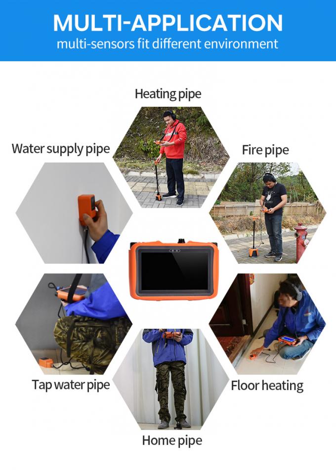 Pqwt-L7000 Deep Water Leak Indoor Outdoor Underground Broken Pipeline Water Leak Detector for Depth 5m